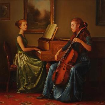 Sisters in harmony by 
																			Alexander Utkin