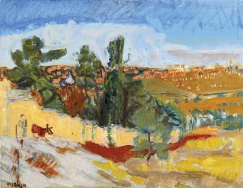 Landscape of Jerusalem by 
																	Leon Engelsberg