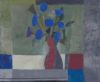 Blue Flowers by 
																	Avraham Naton