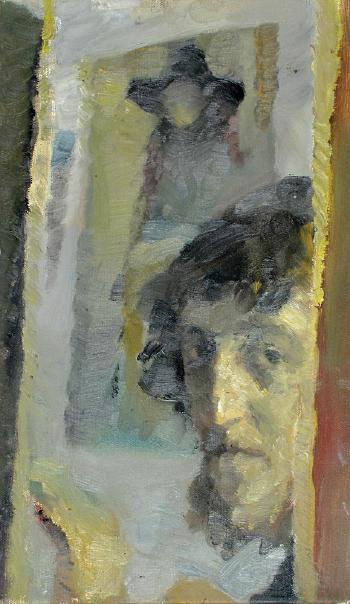 Self Portrait in the Window by 
																	Leonid Balaklav
