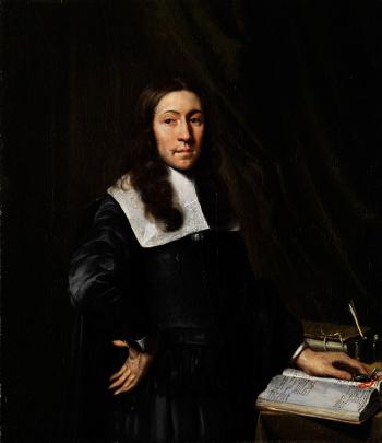 Portrait eines Mannes am Arbeitstisch by 
																	Willem Cornelisz Eversdijck