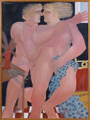 Adam et Eve by 
																	Alecos Fassianos
