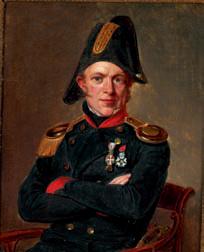 Portrait of naval officer Søren Ludvig Tuxen (1790-1856) by 
																	Emilius Baerentzen