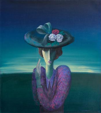 Woman in hat by 
																			Jorma Turtiainen