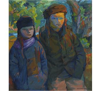 Two Karelian Boys by 
																	Aarne Nopsanen