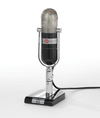 Velocity Microphone, Model No. 77 C-1, And Desk Stand, Model No. 91-B by 
																	John Vassos
