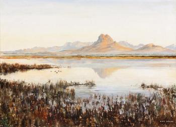 Farm lake, Agter Paarl by 
																	Eric Wale