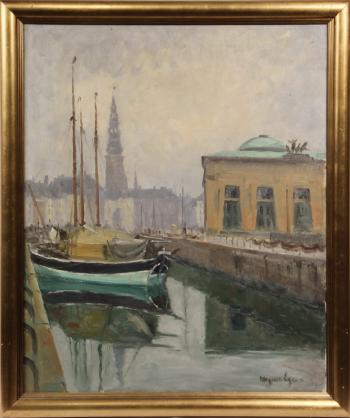 Danish Harbor by 
																			Mogens Ege