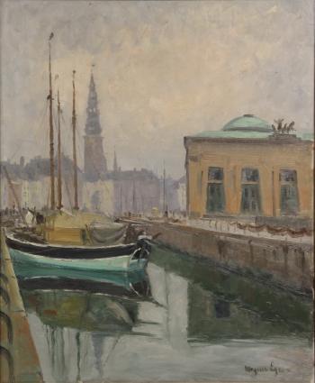 Danish Harbor by 
																			Mogens Ege