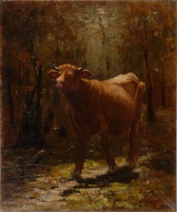 Portrait of a cow by 
																	Wilbur H Lansil