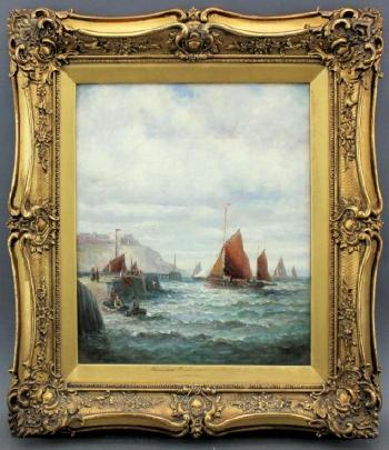 Awaiting the return of the fleet by 
																			Charles Thorneley