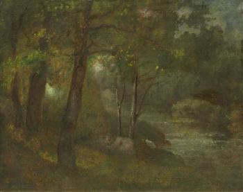 The brook by 
																			George Inness