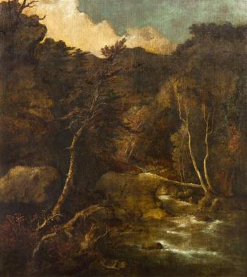 Mountain torrent by 
																	George Inness