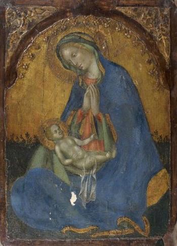 La Vierge d'humilité by 
																	Gentile da Fabriano