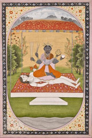 Illustration from a Mahavidya series: Tripurasundari by 
																	 Kangra School