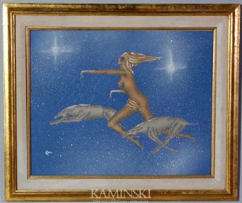 Leaping gazelles by 
																			Gustave Kaitz