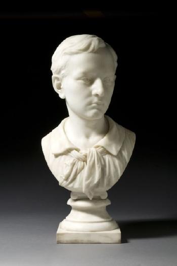 Buste de jeune garçon by 
																	Auguste Fanniere
