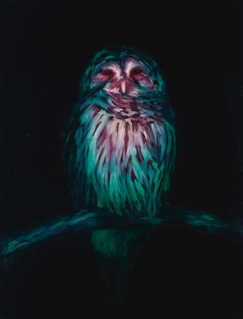 Untitled (Green Owl) by 
																	Ivette Zighelboim