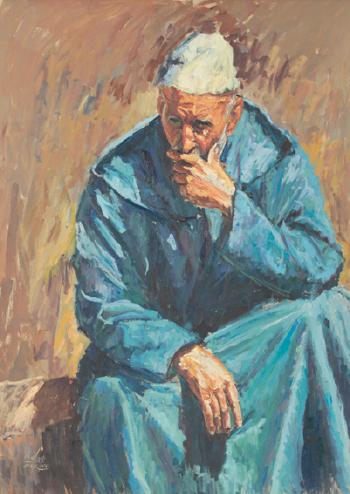 Homme pensif by 
																	Moulay Driss Jebrane