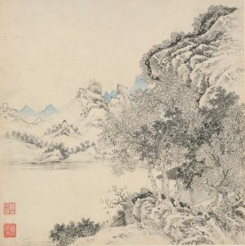 Landscape by 
																			 Luo Xuan