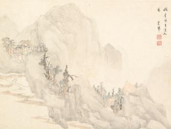 Landscape After Ancient Masters by 
																			 Sheng Maoye