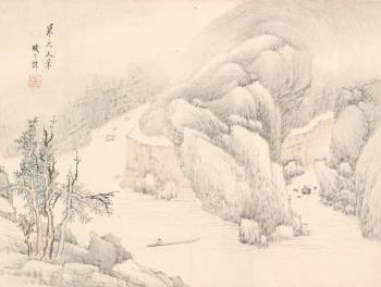 Landscape After Ancient Masters by 
																			 Sheng Maoye