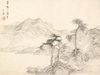 Landscape After Ancient Masters by 
																			 Sheng Maoye