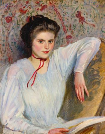 Young Woman In a White Blouse by 
																	Carroll Tyson