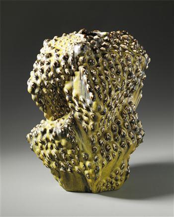 Important and unique vase in the 'budding' style by 
																	Axel Salto