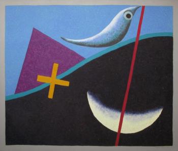 Composition au poisson et à la lune by 
																	Marco Calligaro