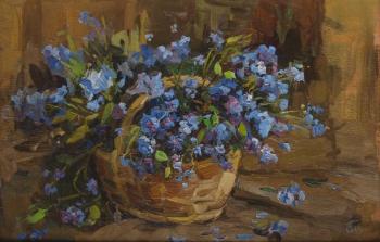 Nature morte aux fleurs bleues by 
																	Serge Malioutin