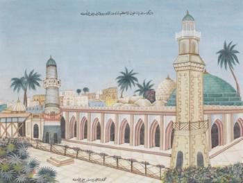Vue de la mosquée-mausolée de Abdel Qâdir Jilâni à Baghdad by 
																	Mohammad Yusuf