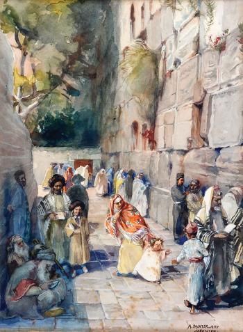 Prayers at the Western Wall by 
																	Anna Rychter-May