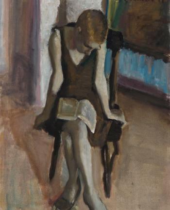 Girl on a Chair by 
																	Leonid Balaklav