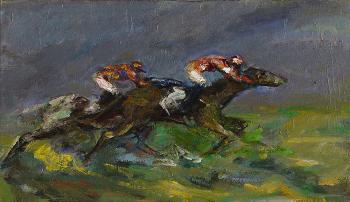 Course de chevaux by 
																	Charles Hug