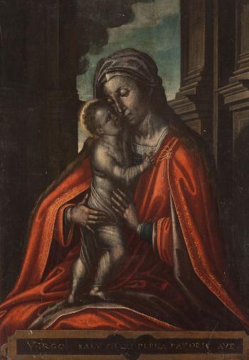 Maria mit dem Jesusknaben by 
																	Iacobus Bertelotus Venetus
