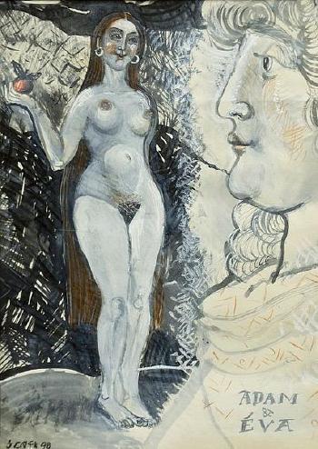 Adam and Eve by 
																	Jan Antonin Pacak