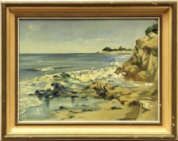 Coastal landscape by 
																			Lilian Whitteker