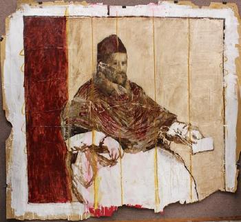 Study for Pope Innocent X: after Velasquez by 
																	Harry Fritzius