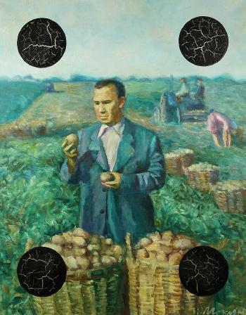 Triumph of agriculture: onion, pumpkin, and potato by 
																			Igor Makarevich