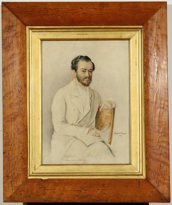 Portrait of a seated gentleman by 
																			Ekaterina Raevskaya