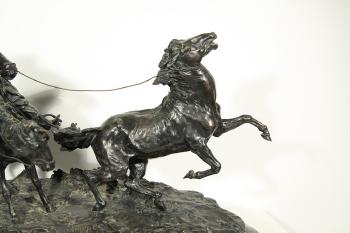 Kirghiz Capturing a Wild Horse by 
																			Eugene Alexandrovic Lanceray