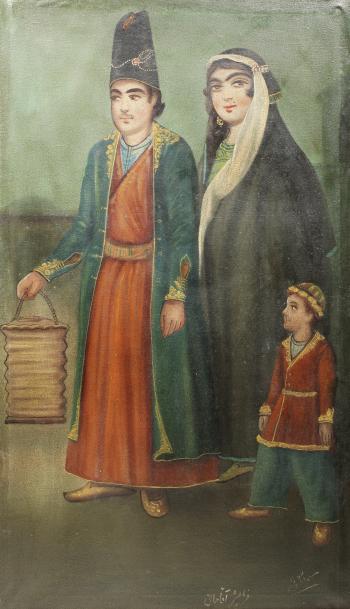 A gentleman with his wife and child by 
																	Hassan Ismail-zadeh