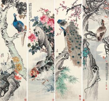 Birds And Flowers by 
																	 Zhu Wenhou
