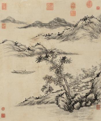 Landscape by 
																	 Yuan Jingqiu