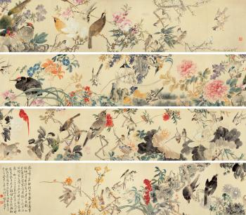 Birds And Flowers by 
																			 Wang Li