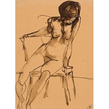 Sitzender Frauenakt by 
																	Paul Ibenthaler
