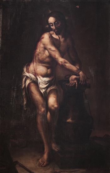 Jesús atado a la columna by 
																	Juan de Valdes Leal