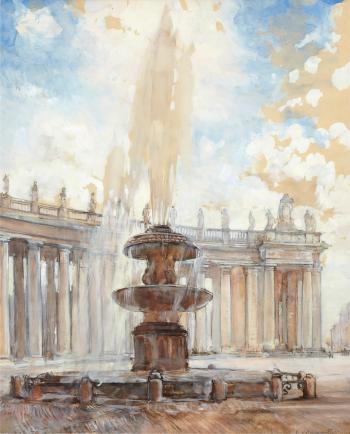 Piazza San Pietro, Rome by 
																			Ekaterina Nicolaevna Falileeva