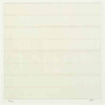 Untitled: one plate by 
																	Agnes Martin